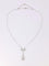 Collier Collier noeud Belle Epoque or blanc diamant poire taille ancienne 58 Facettes J542