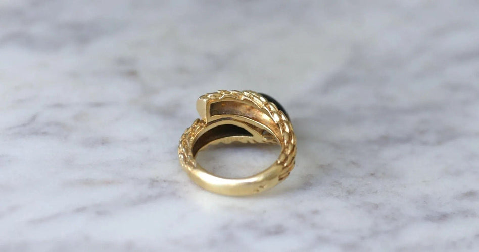 Bague BOUCHERON - Bague Serpent Bohème or jaune et Oeil de Tigre 58 Facettes
