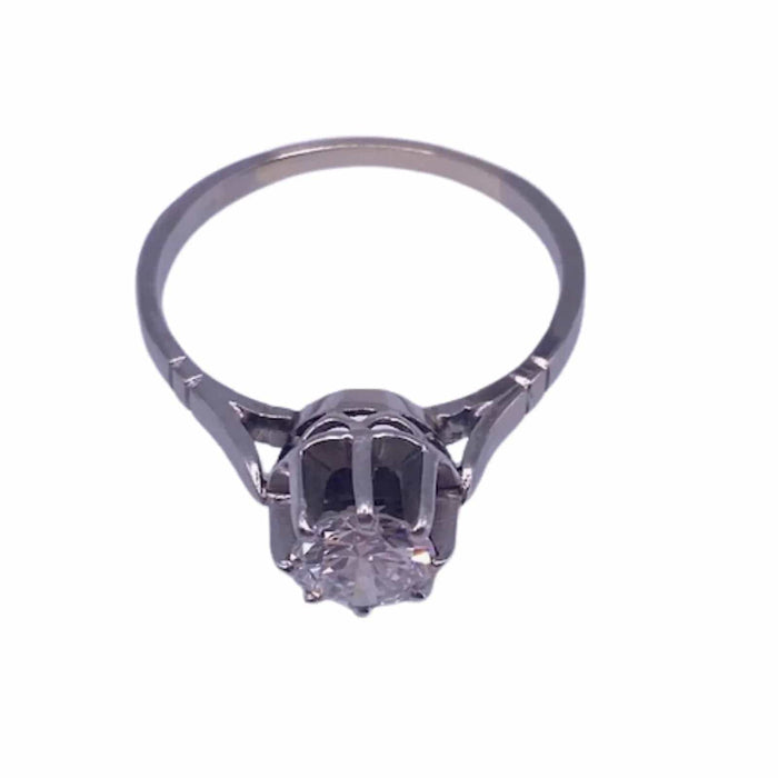 Bague 50 Solitaire platine et diamant 58 Facettes 12-GS31974-03