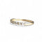 Bague 58 Demi-alliance sertie de diamants ronds brillants en or jaune 18 carats 58 Facettes 361