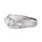 Bague 56 Bague  Bague bandeau  Platine, Or blanc Diamant 58 Facettes 4155736CN