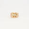 Bague 55 Bague Tank or rose diamant 58 Facettes