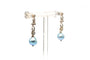 Boucles d'oreilles Boucles d'oreilles Art Nouveau en or blanc 18 carats serties de perles et de diamants 58 Facettes 22756