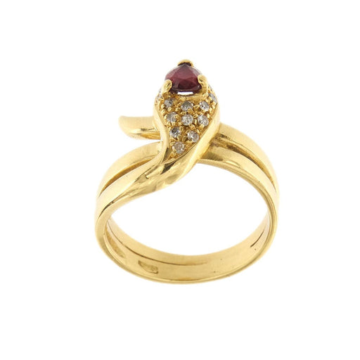 Bague Bague serpent avec rubis et diamants 58 Facettes 35620