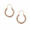 Boucles d'oreilles Créoles anciennes en or rose 58 Facettes 25-014