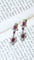 Boucles d'oreilles Longues Boucles d'Oreilles Rubis et Diamants 58 Facettes