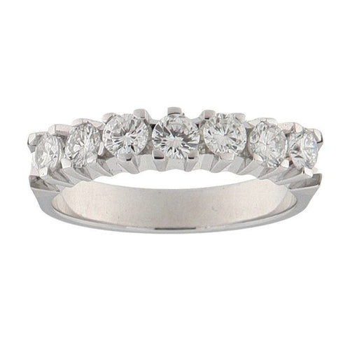 Bague 54.5 Bague en or blanc avec diamants 58 Facettes G3783