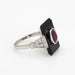 Bague 47 Bague de cocktail platine rubis onyx et diamants 58 Facettes G13439