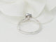 Bague 53.5 Bague solitaire en or blanc et diamants 0.15ct 58 Facettes 30934