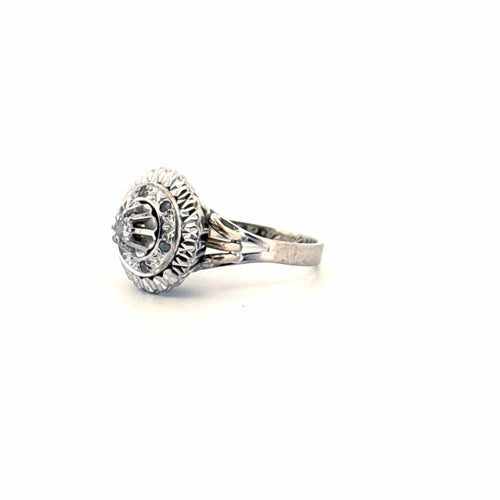 Bague 49 Solitaire Or Blanc Diamants 58 Facettes 90-GS38278-2