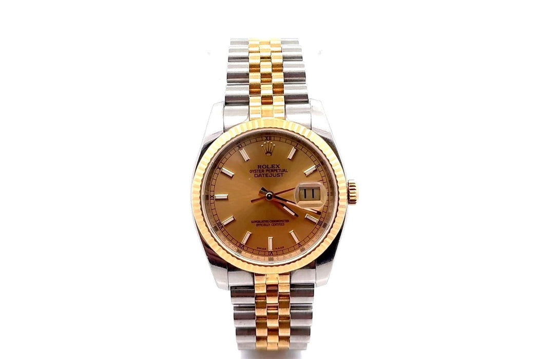 Montre ROLEX - Montre oyster perpetual date just 58 Facettes 26099