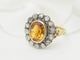 Bague 52.5 Bague ancienne en or jaune, topaze et diamants 58 Facettes 33282