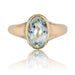 Ring 60 Aquamarine ring in yellow gold 58 Facettes 12-208