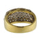 Bague en or jaune sertie de diamants pavés (1,49 ct)