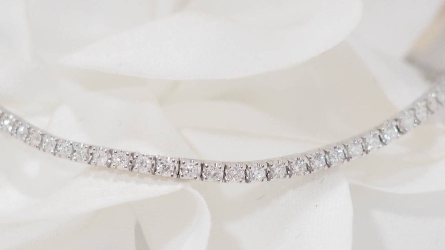 Bracelet Bracelet rivière en or blanc et diamants 1ct 58 Facettes 32942