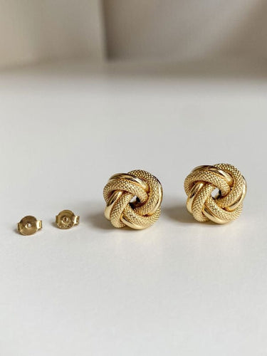 Boucles d'oreilles Boucles d'oreilles nœud en or 18K 58 Facettes