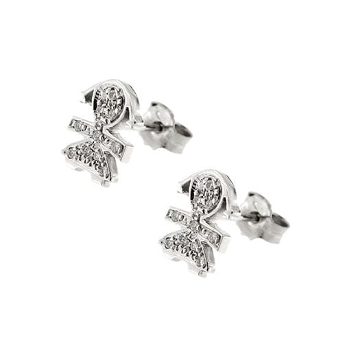 Boucles d'oreilles Boucles d'oreilles bébé fille avec diamants 58 Facettes 34696