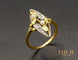 Bague 53 Bague Marquise Art Nouveau diamants perles fines 58 Facettes A10547