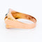 Bague 55 Bague tank saphirs baguette en or rose et or blanc 18k 58 Facettes 97D858990C5A43EAB9EE2AE805F882A7