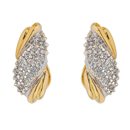 Boucles d'oreilles Boucles d'oreilles Or jaune Diamant 58 Facettes 3105064CN