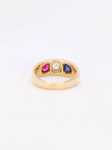 Bague 51 Bague jonc diamant saphir rubis 58 Facettes J136