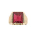 Bague 67 Bague homme avec rubis 58 Facettes 35181