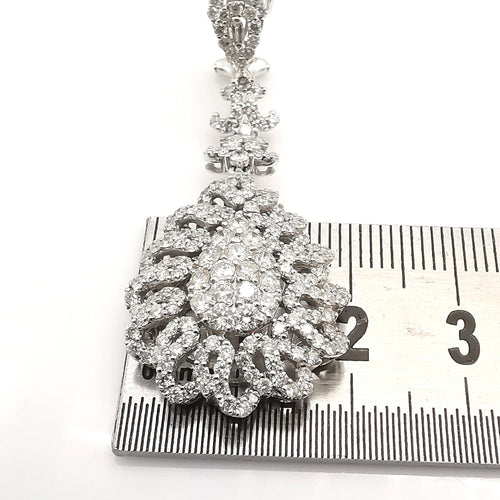 Collier Collier en or blanc & diamants 58 Facettes