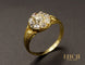 Bague 59 Bague ancienne Marguerite diamants 58 Facettes A10234