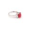 Bague 53 Bague Cabochon Spinelle Birmanie Non Chauffé Diamants Or Gris 58 Facettes B350