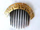 Peigne grec Méandre or jaune et écaille 58 Facettes