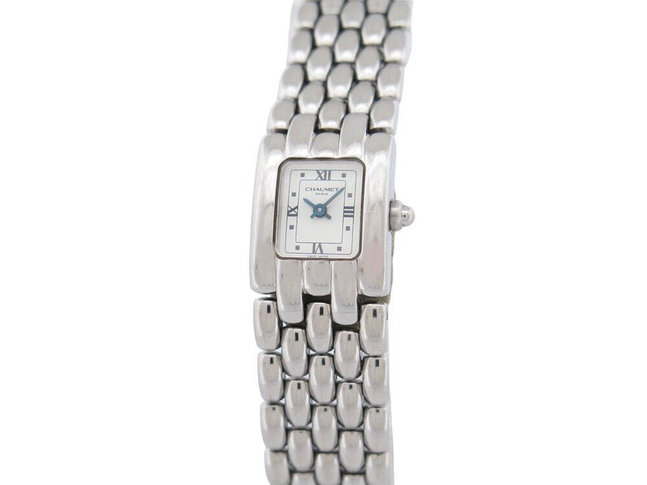 Montre montre CHAUMET khesis 22k 21mm quartz classique acier palladie 58 Facettes 262537