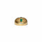 Bague 53 Bague godronnée or jaune émeraude 58 Facettes REF2575-343