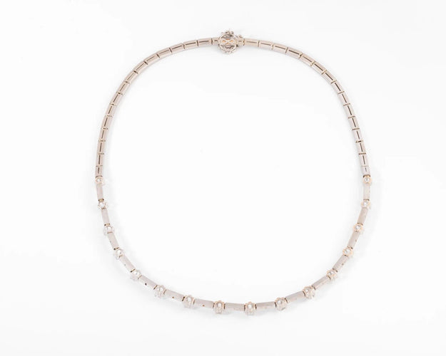 Collier collier en diamant et or gris des 1960 58 Facettes 1