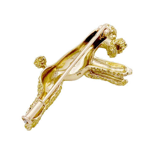 Broche Broche Vintage "Chien" or jaune. 58 Facettes 35111