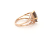 Bague 55 bague MAUBOUSSIN fou de toi or rose quartz fume diamants 58 Facettes 261248