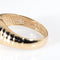 Bague 53 Bague cœur en or jaune, topaze bleue et améthyste 58 Facettes G13919