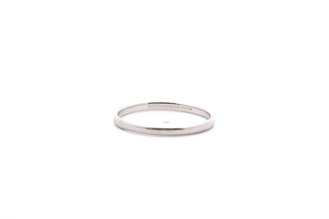 Bague TIFFANY & CO - Deux alliances en platine 58 Facettes 25820-25821