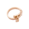 53 Bague Hermès "Kelly Gavroche" or rose. 58 Facettes 34327