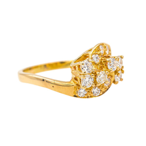 Bague 56 Bague Or jaune Diamant 58 Facettes 578214CD