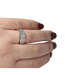 Ring 55 White gold diamond ring 58 Facettes 4036
