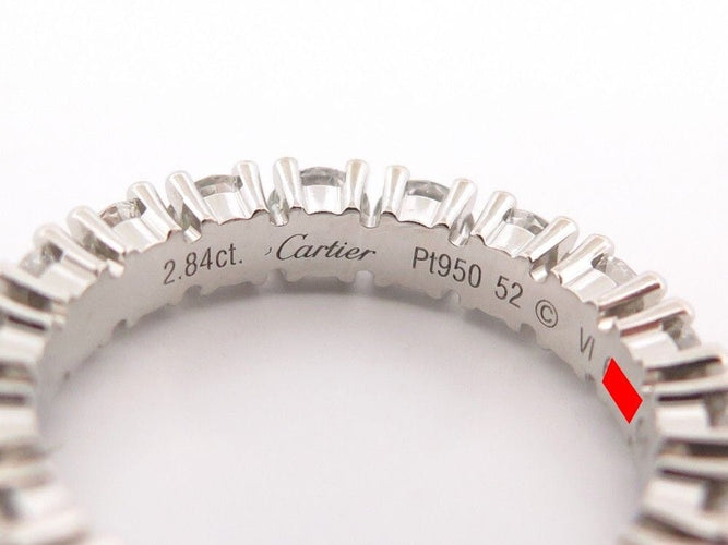 Bague 52 bague CARTIER alliance destinee crn4127552 t52 platine & diamants 58 Facettes 256924