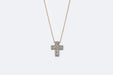 Collier Collier Damiani avec crucifix en or rose et diamants 58 Facettes COL248