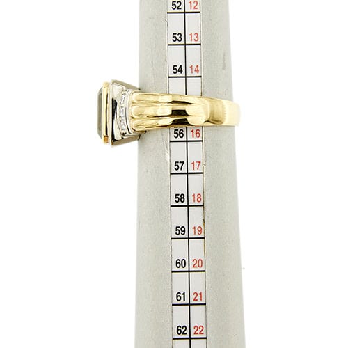 Bague 55 Bague avec aigue-marine et diamants 58 Facettes 37500