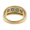 Bague 55.5 Bague en or jaune et blanc avec diamants de 0,74 ct 58 Facettes G3746