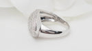 Bague 52.5 Bague pavage en or blanc et diamants 58 Facettes 18487