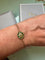 Bracelet Bracelet Dior Rose des Vents Malachite Diamant Or Jaune 18 Carats 58 Facettes BS203