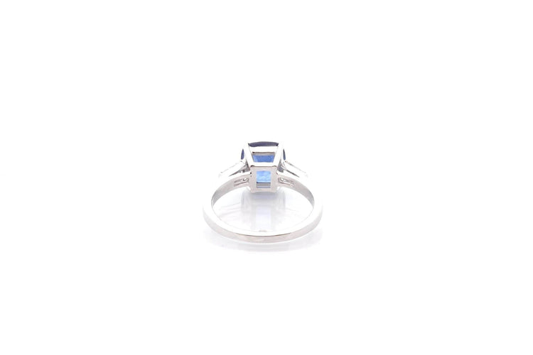 Bague 49 Bague saphir de 2,22cts et diamants 58 Facettes 26679-26531