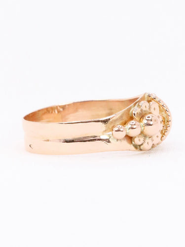 Bague 57 Bague fleur Art Nouveau or rose 58 Facettes 1136.2