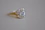 Bague 53.5 Antique yellow gold diamond ring 58 Facettes