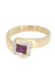 Bague 58 Bague moderne or jaune rubis diamants 58 Facettes 091411